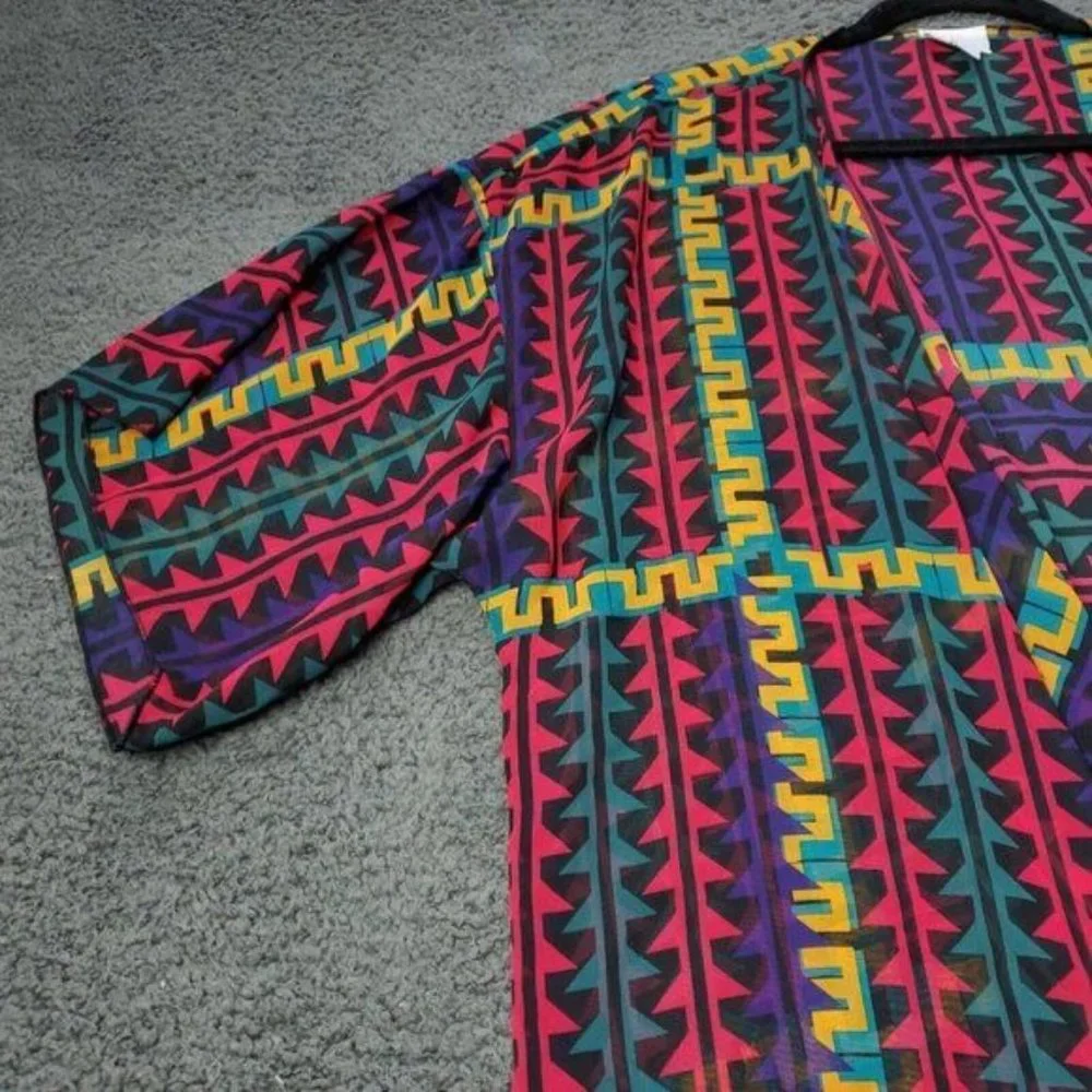NEW LulaRoe Monroe Kimono Cardigan Womens  L Large‎ Multicolor - Picture 5 of 8